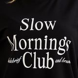 Βαμβακερή μπλούζα με επιγραφή  Slow morning