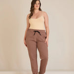 Αθλητικο παντελονι φορμα Daily σε μεγάλα μεγέθη - Μόκα