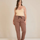 Αθλητικο παντελονι φορμα Daily σε μεγάλα μεγέθη - Μόκα