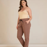 Αθλητικο παντελονι φορμα Daily σε μεγάλα μεγέθη - Μόκα