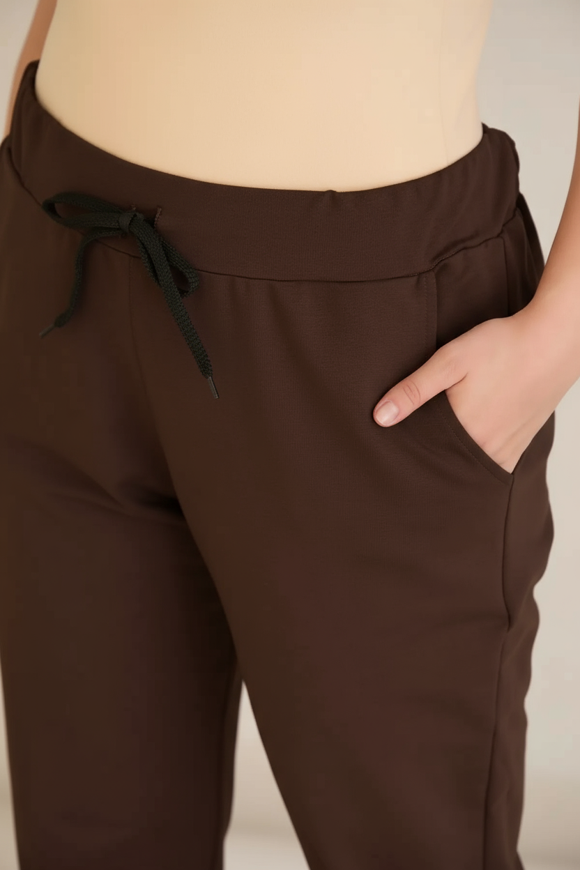 Αθλητικο παντελονι φορμα Daily σε μεγάλα μεγέθη - Καφέ