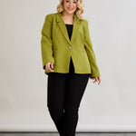 Κομψό και μοντέρνο σακάκι με φόδρα  και ένα κουμπί σε μεγάλα μεγέθη- Πιστάτσιο