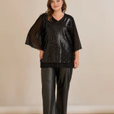 Αμπιγιέ τουνίκ από μουσελίνα και παγιέτες