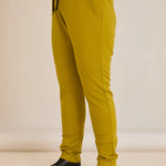 Γυναικεία αθλητική φόρμα παντελόνι "Daily" σε μεγάλα μεγέθη - Μουσταρδί
