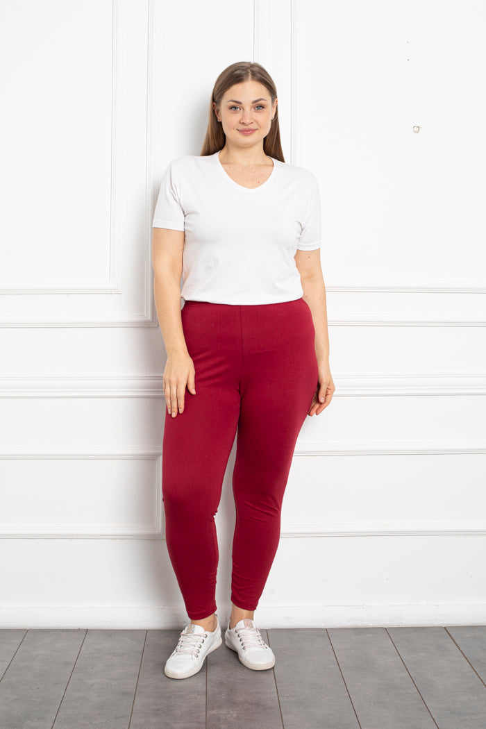 Βαμβακερό κολάν για περιφέρεια έως 150 εκ.σε μεγάλα μεγέθη - Κόκκινο