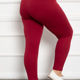 Βαμβακερό κολάν για περιφέρεια έως 160 εκ. σε μεγάλα μεγέθη- Κόκκινο