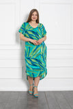 Καλοκαιρινό φόρεμα Tropic colors σε μεγάλα μεγέθη