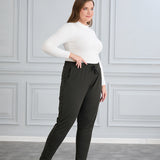 Αθλητικο παντελονι φορμα Daily σε μεγάλα μεγέθη - Χακί