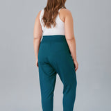 Αθλητικό παντελόνι με ελαστική μανσέτα σε μεγάλα μεγέθη - Τιρκουάζ