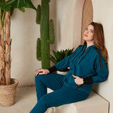 Γυναικεία αθλητική φόρμα παντελόνι "Daily" σε μεγάλα μεγέθη - Μπλε