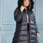 Μακρύ μπουφάν "'Χειμερινό μαργαριτάρι'' σε μεγάλα μεγέθη