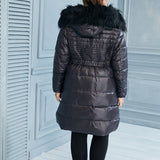 Μακρύ μπουφάν "'Χειμερινό μαργαριτάρι'' σε μεγάλα μεγέθη