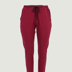 Γυναικεία αθλητική φόρμα παντελόνι "Daily" σε μεγάλα μεγέθη - Μπορντό