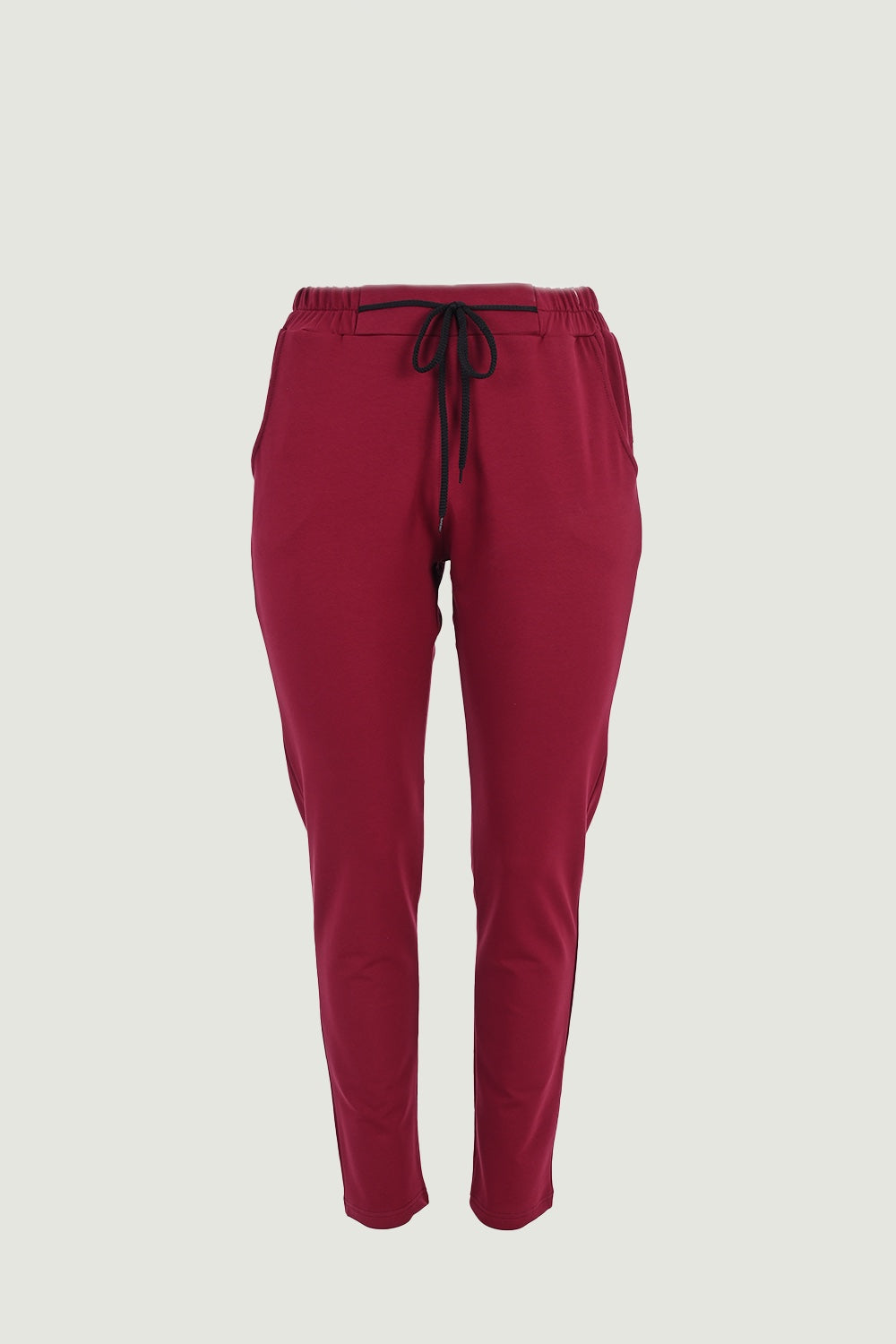 Γυναικεία αθλητική φόρμα παντελόνι "Daily" σε μεγάλα μεγέθη - Μπορντό