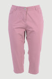 Ροζ κάπρι παντελόνι "Ρεμπέκα" σε μεγάλα μεγέθη