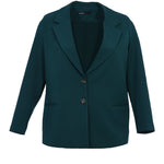 Κομψό γυναικείο σακάκι με φόδρα  σε μεγάλα μεγέθη - Πράσινο