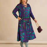 Φόρεμα σε Α γραμμή με πρωτότυπο ντεκολτέ