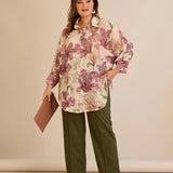 Κομψό πουκάμισο με φλοράλ σχέδιο – Σάπιο μήλο
