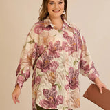 Κομψό πουκάμισο με φλοράλ σχέδιο – Σάπιο μήλο