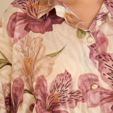 Κομψό πουκάμισο με φλοράλ σχέδιο – Σάπιο μήλο