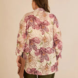 Κομψό πουκάμισο με φλοράλ σχέδιο – Σάπιο μήλο