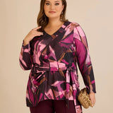 Μπλούζα με κορδόνια – Ροζ