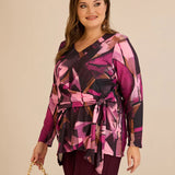 Μπλούζα με κορδόνια – Ροζ