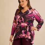 Μπλούζα με κορδόνια – Ροζ