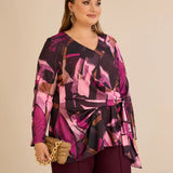 Μπλούζα με κορδόνια – Ροζ