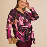 Μπλούζα με κορδόνια – Ροζ