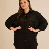 Κομψό πουκάμισο με ανάγλυφο σχέδιο