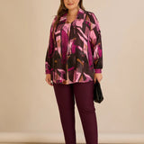 Τουνίκ πουκάμισο με καρφίτσα σε Ροζ χρώμα σε μεγάλα μεγέθη