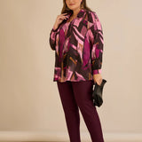 Τουνίκ πουκάμισο με καρφίτσα σε Ροζ χρώμα σε μεγάλα μεγέθη