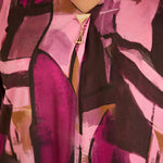 Τουνίκ πουκάμισο με καρφίτσα σε Ροζ χρώμα σε μεγάλα μεγέθη