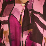 Τουνίκ πουκάμισο με καρφίτσα σε Ροζ χρώμα σε μεγάλα μεγέθη