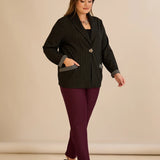 Σπορ-κομψό σακάκι με ρίγες LUREX