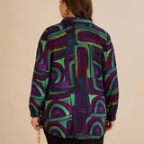 Τουνίκ πουκάμισο με καρφίτσα – Λιλά