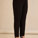 Κομψό βαμβακερό παντελόνι με κλασική γραμμή – Μαύρο