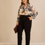 Κομψό βαμβακερό παντελόνι με κλασική γραμμή – Μαύρο