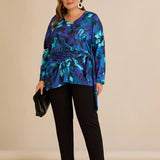 Μπλούζα με κορδόνια – Μπλε