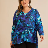 Μπλούζα με κορδόνια – Μπλε