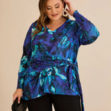 Μπλούζα με κορδόνια – Μπλε