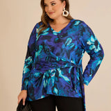 Μπλούζα με κορδόνια – Μπλε