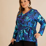 Μπλούζα με κορδόνια – Μπλε