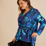 Μπλούζα με κορδόνια – Μπλε