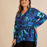 Μπλούζα με κορδόνια – Μπλε