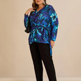 Μπλούζα με κορδόνια – Μπλε