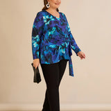 Μπλούζα με κορδόνια – Μπλε