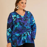 Μπλούζα με κορδόνια – Μπλε