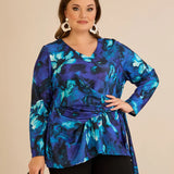 Μπλούζα με κορδόνια – Μπλε